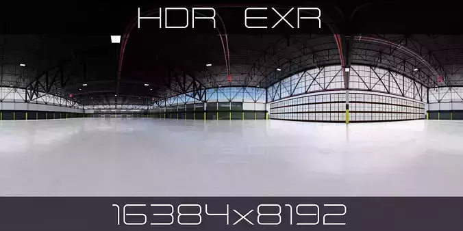 HDRI - Airplane Hangar Interior 12