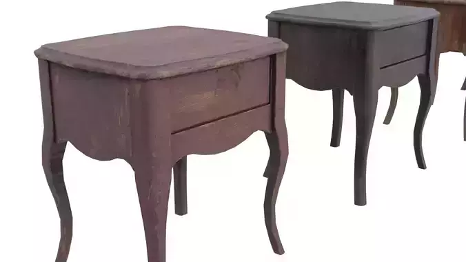 Side Table Low-poly 3D model