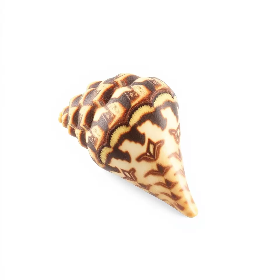 Patterned Seashell model pack Low-poly 3D model_3