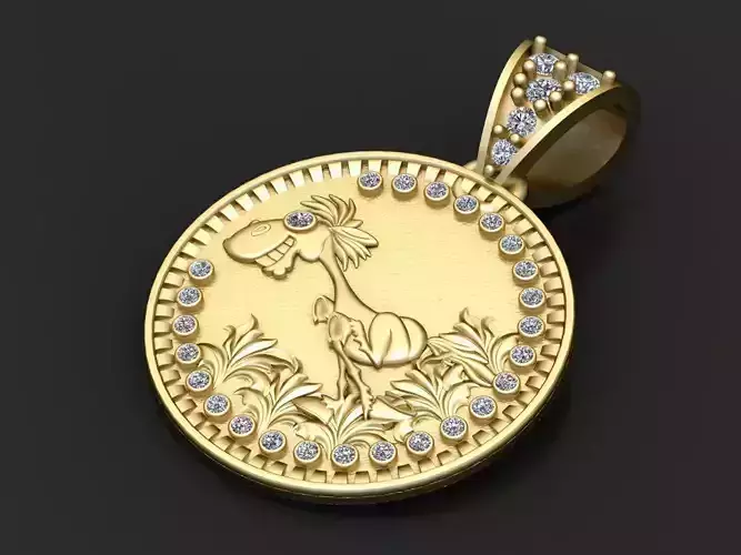 Donkey Coin Pendant