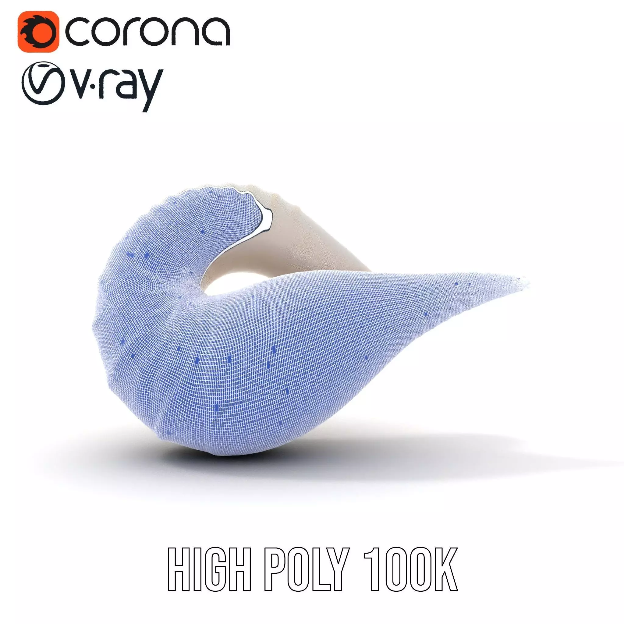 Elegant Spiral Seashell model pack Low-poly 3D model_33