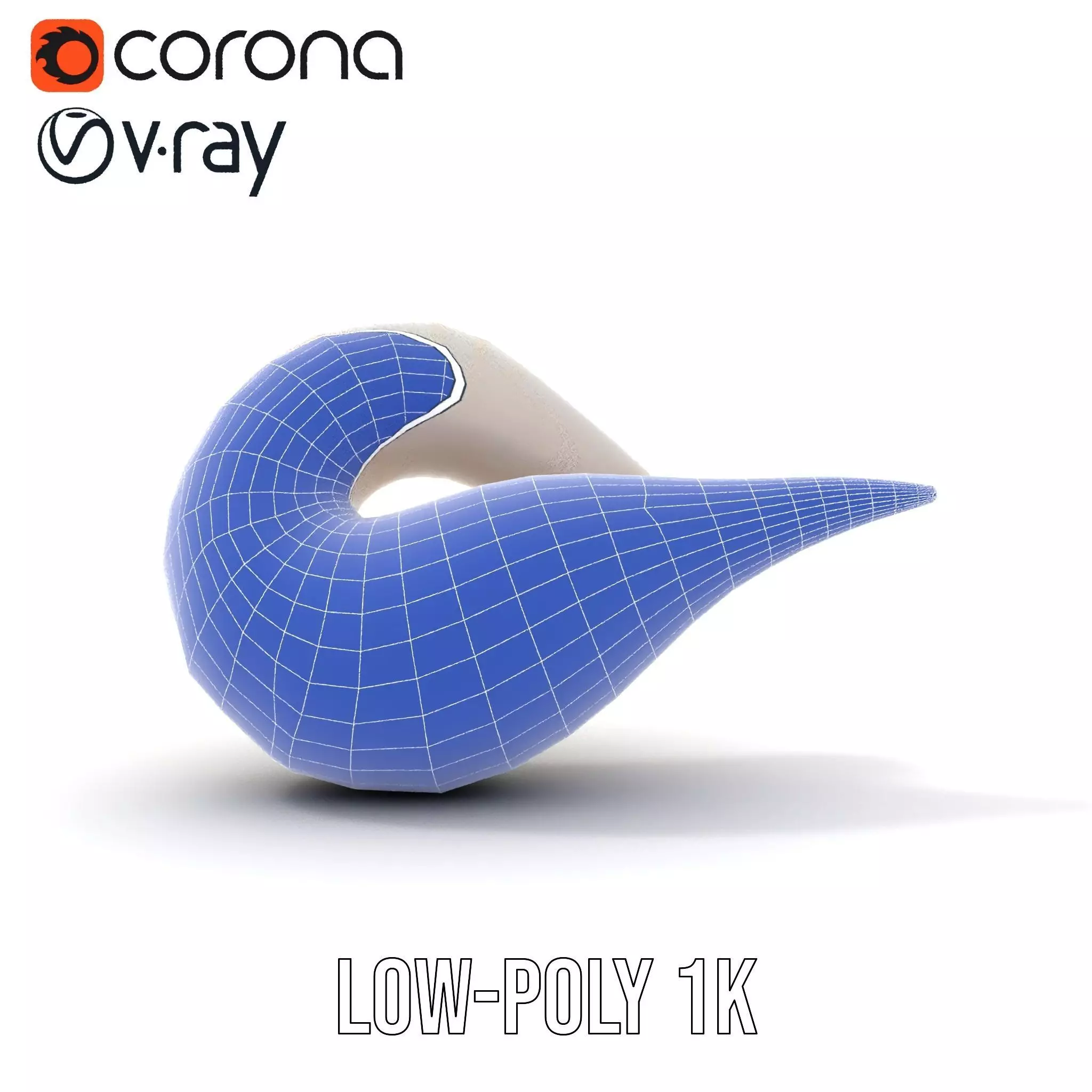 Elegant Spiral Seashell model pack Low-poly 3D model_21