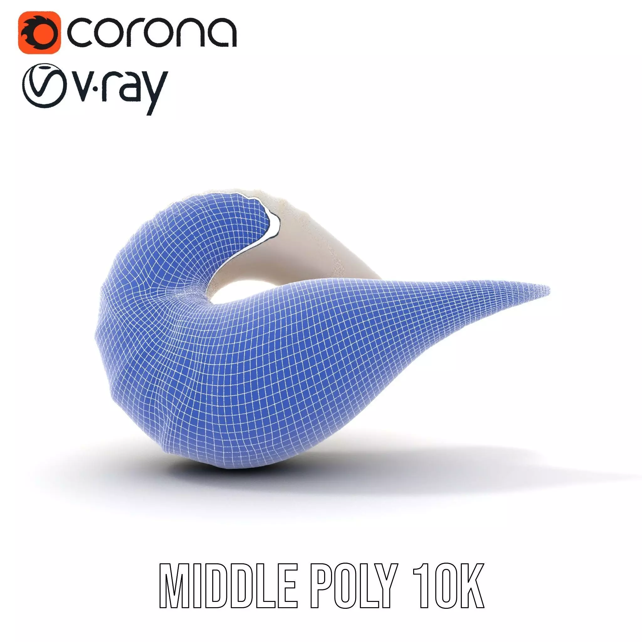 Elegant Spiral Seashell model pack Low-poly 3D model_31