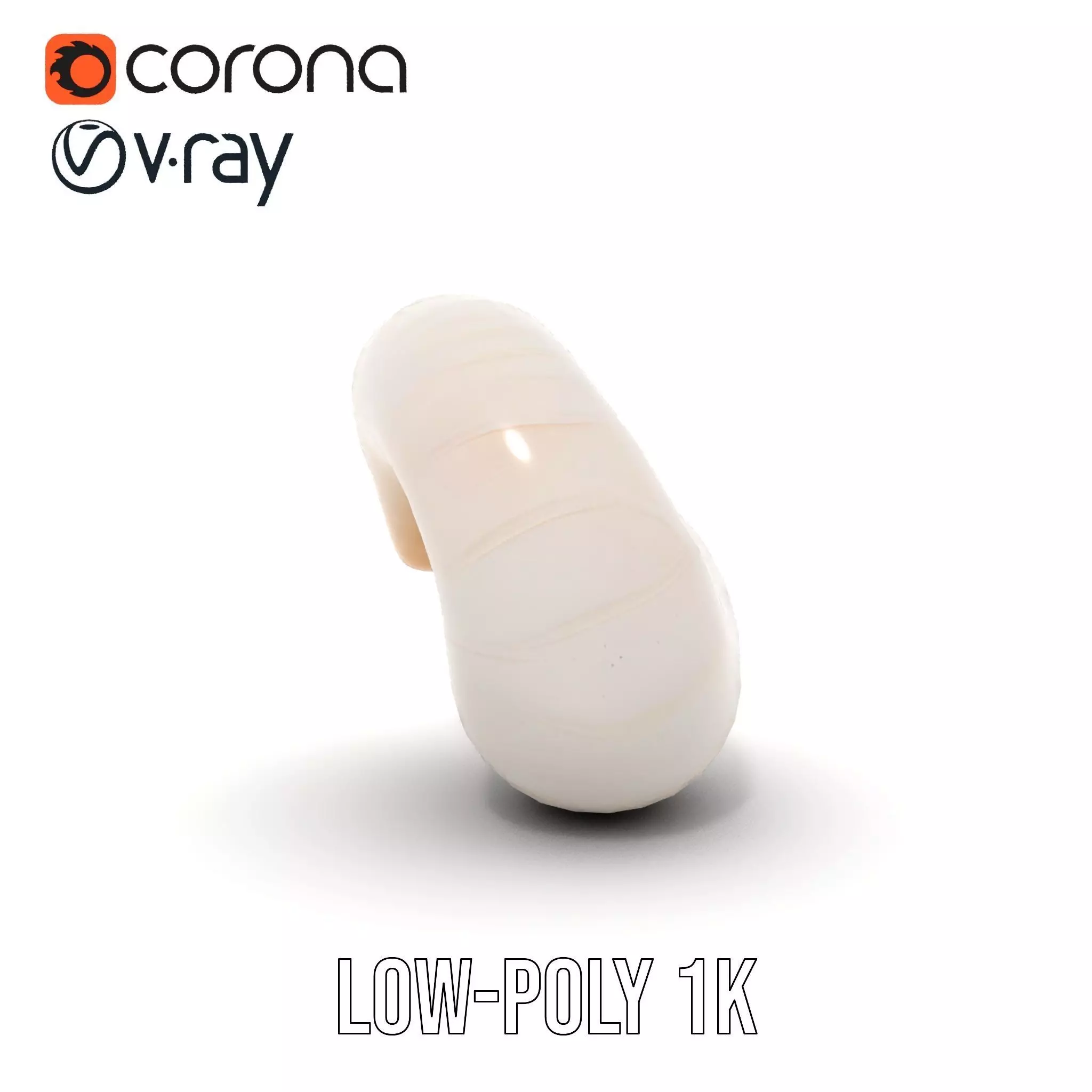 Elegant Spiral Seashell model pack Low-poly 3D model_15