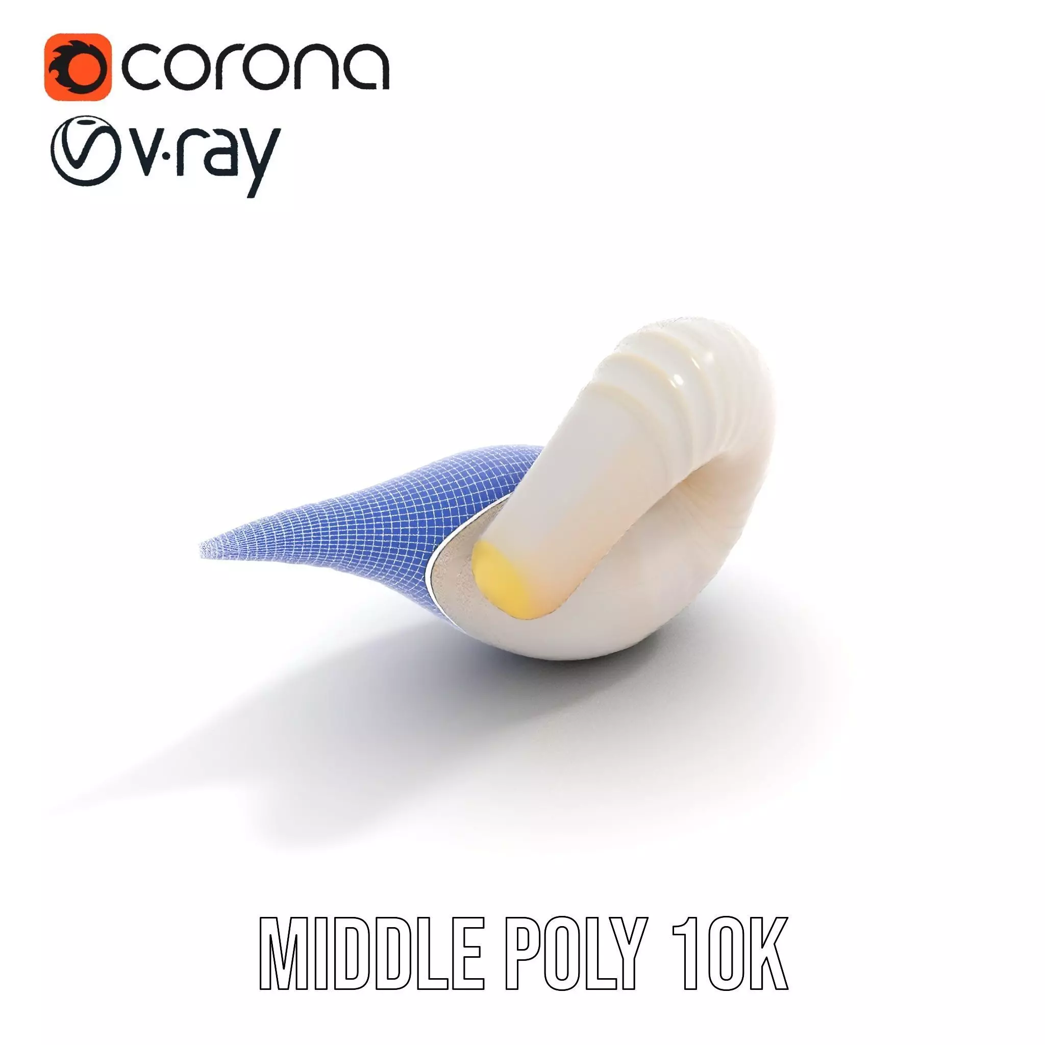 Elegant Spiral Seashell model pack Low-poly 3D model_28