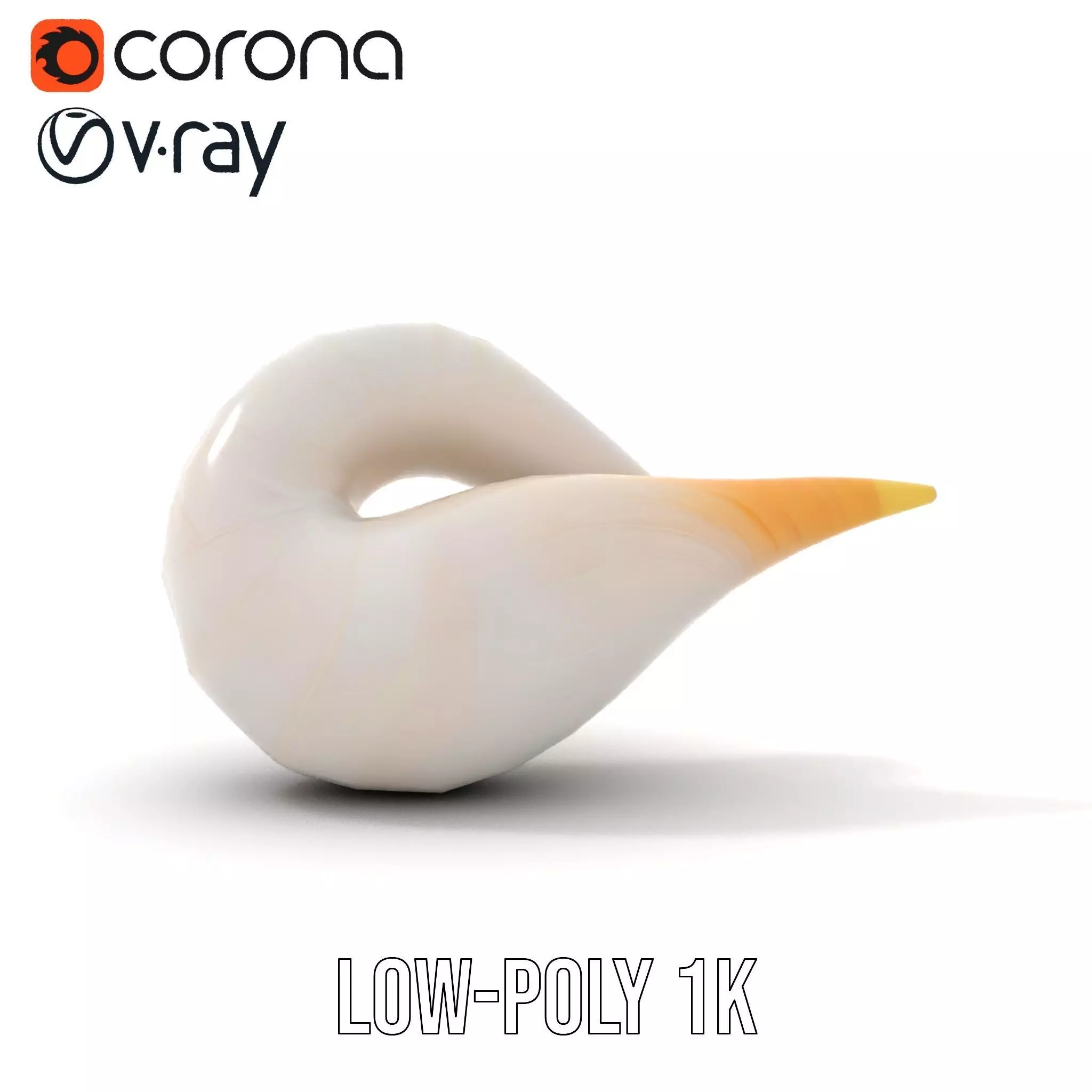 Elegant Spiral Seashell model pack Low-poly 3D model_13