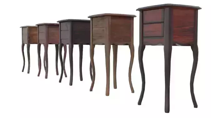 Tall Side Wood Table