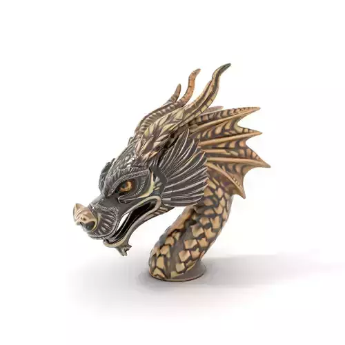 Bronze Dragon Head model pack