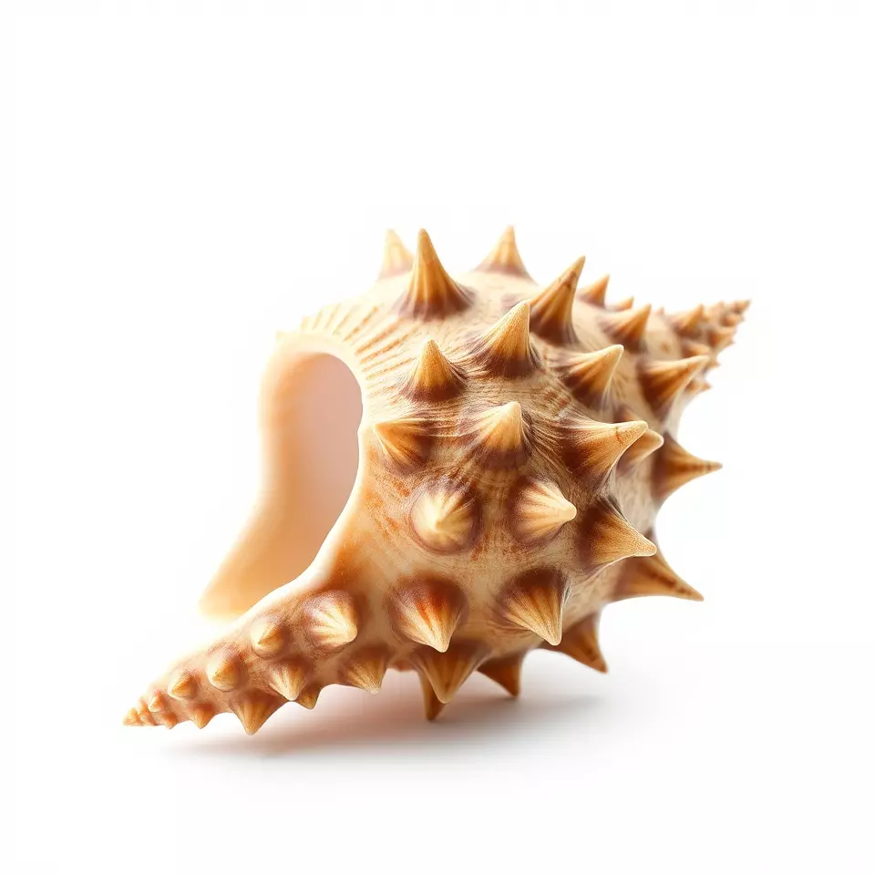 Spiny Conch Shell model pack Low-poly 3D model_3