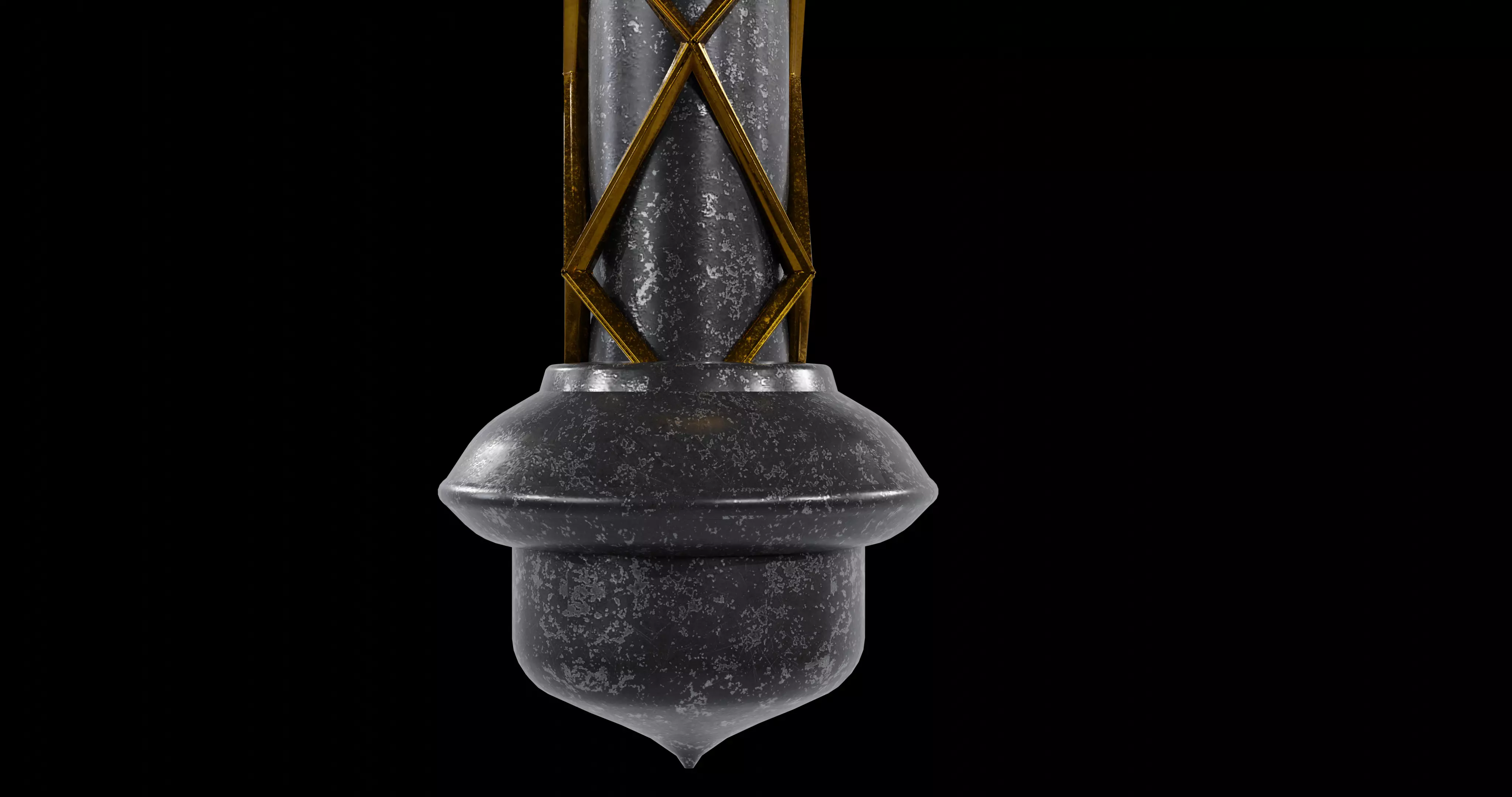 Medieval Fire Torch Game Ready 3D Model 3D model_6