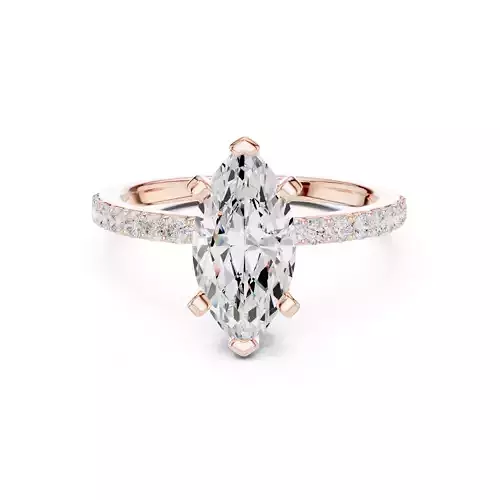 2CT Marquise Diamond Engagement Wedding Ring 3DM STL Video