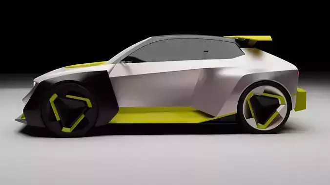 Futuristic concept Sport Car 3D Model 3D model