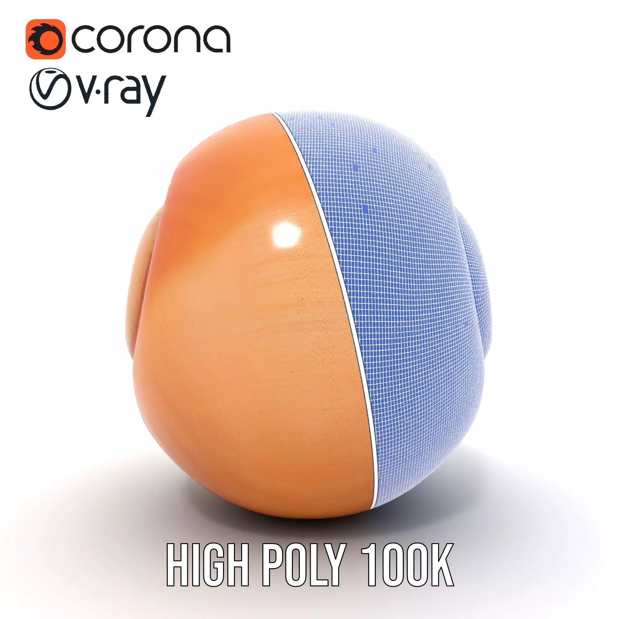 Amber Spiral Shell model pack Low-poly 3D model_35