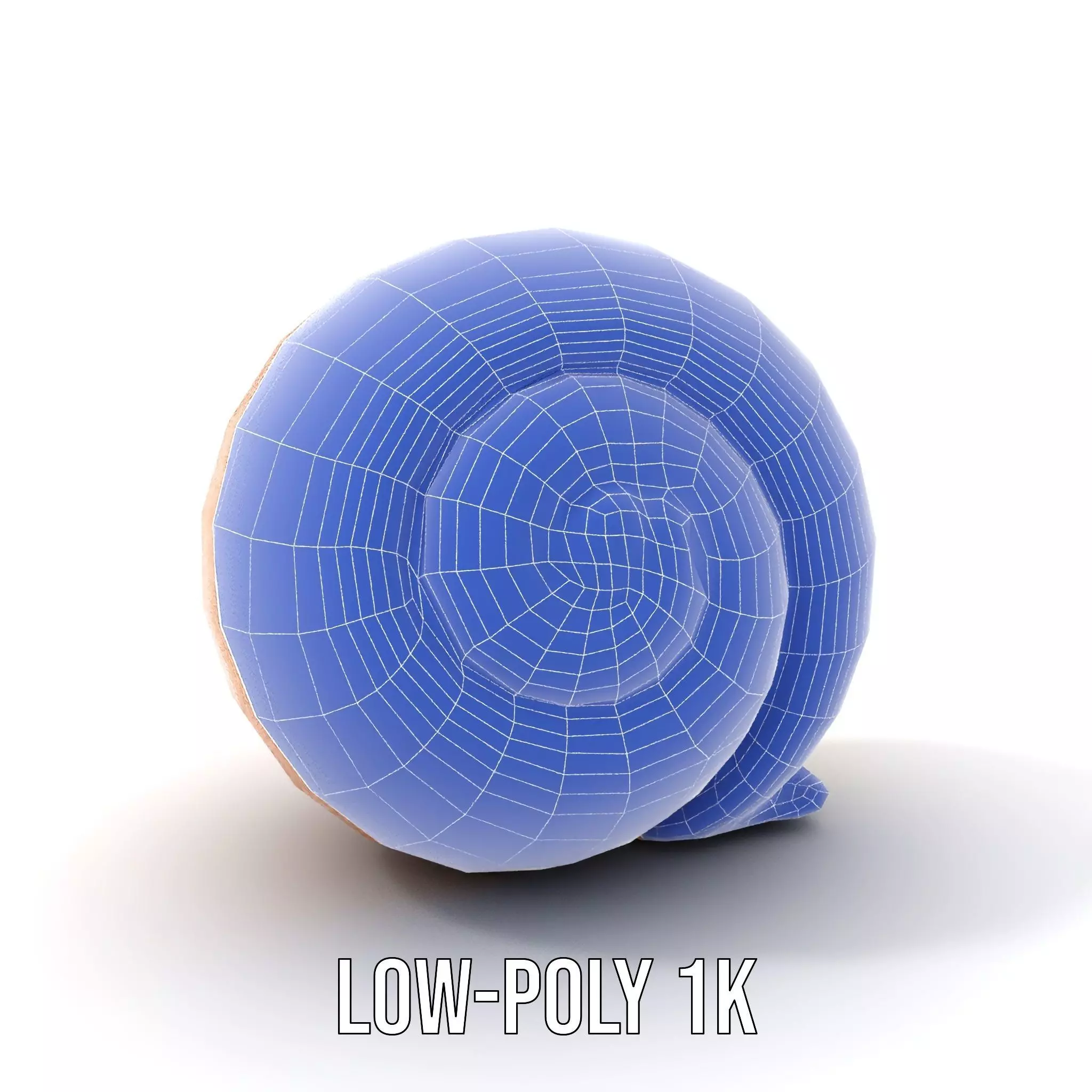 Amber Spiral Shell model pack Low-poly 3D model_8
