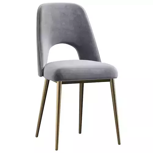 Velvet Upholstery Gray