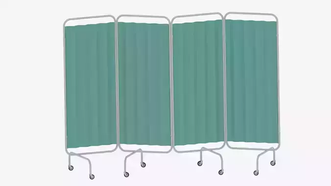 Cartoon Hospital Folding Screen