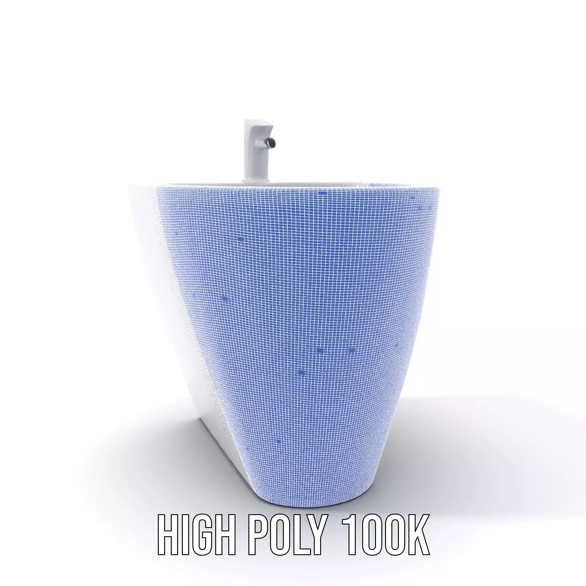 Elegant White Pedestal Sink model pack Low-poly 3D model_5