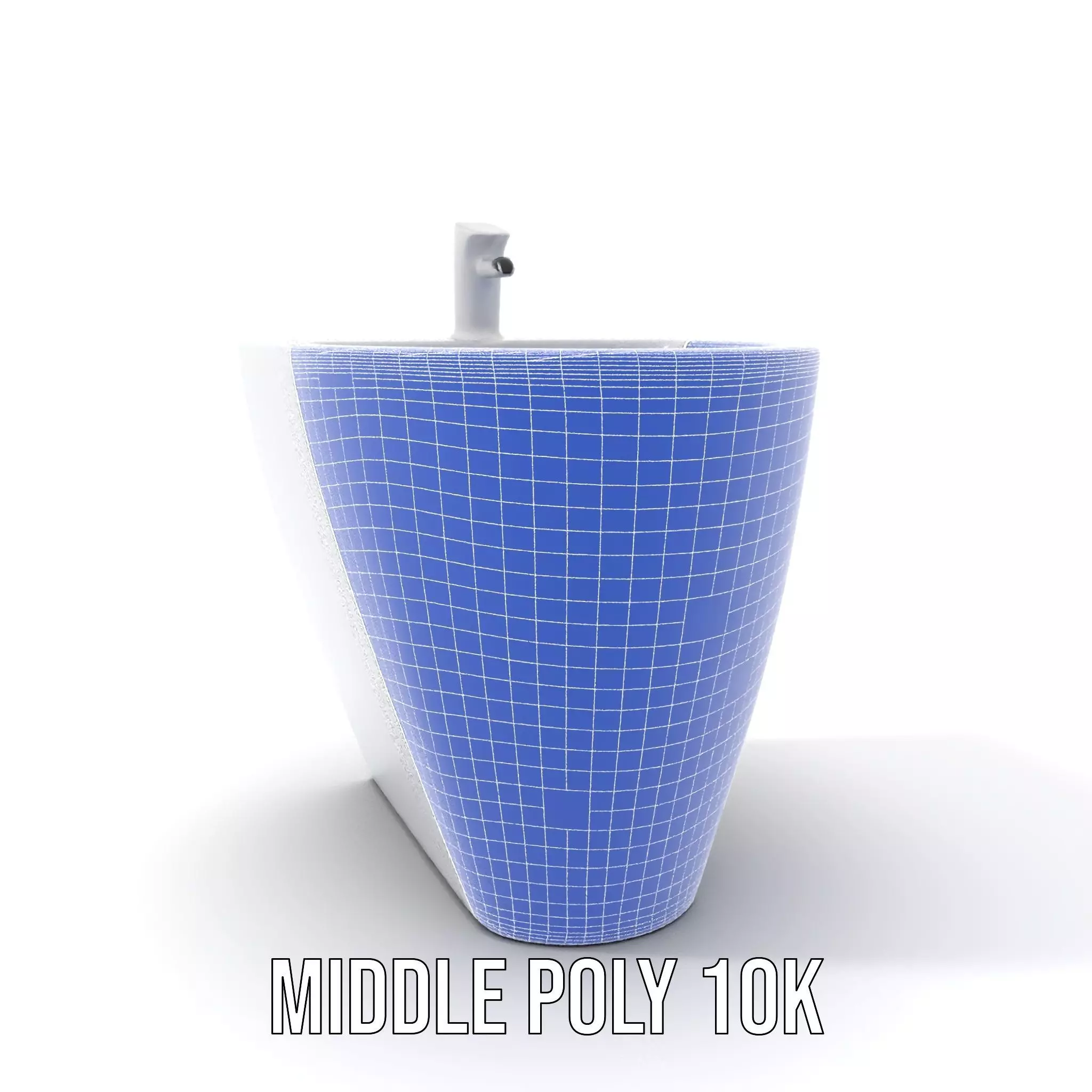 Elegant White Pedestal Sink model pack Low-poly 3D model_25
