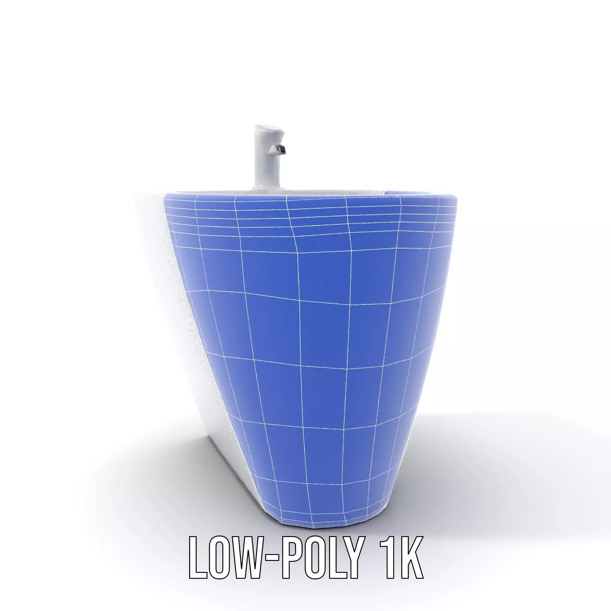 Elegant White Pedestal Sink model pack Low-poly 3D model_26