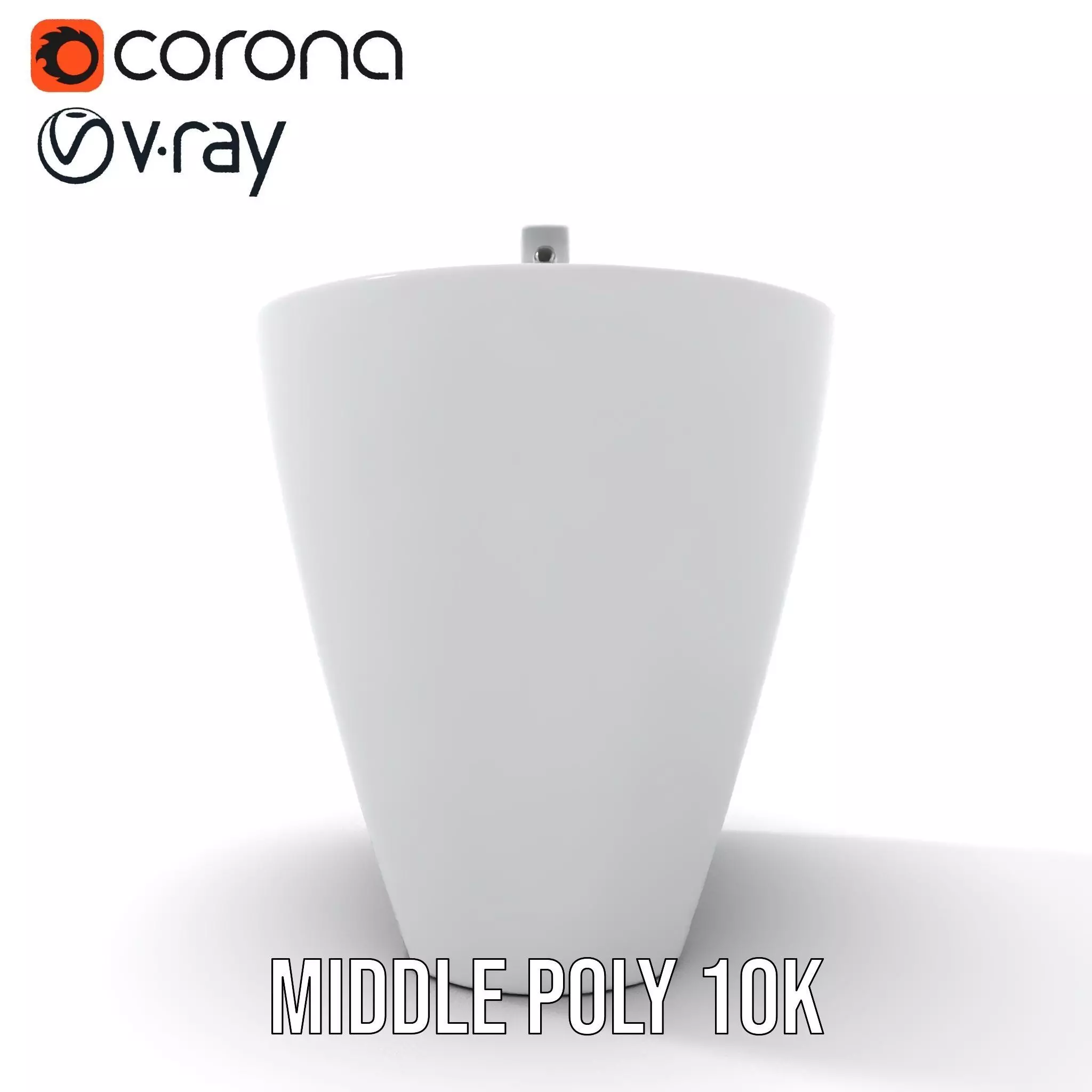 Elegant White Pedestal Sink model pack Low-poly 3D model_17