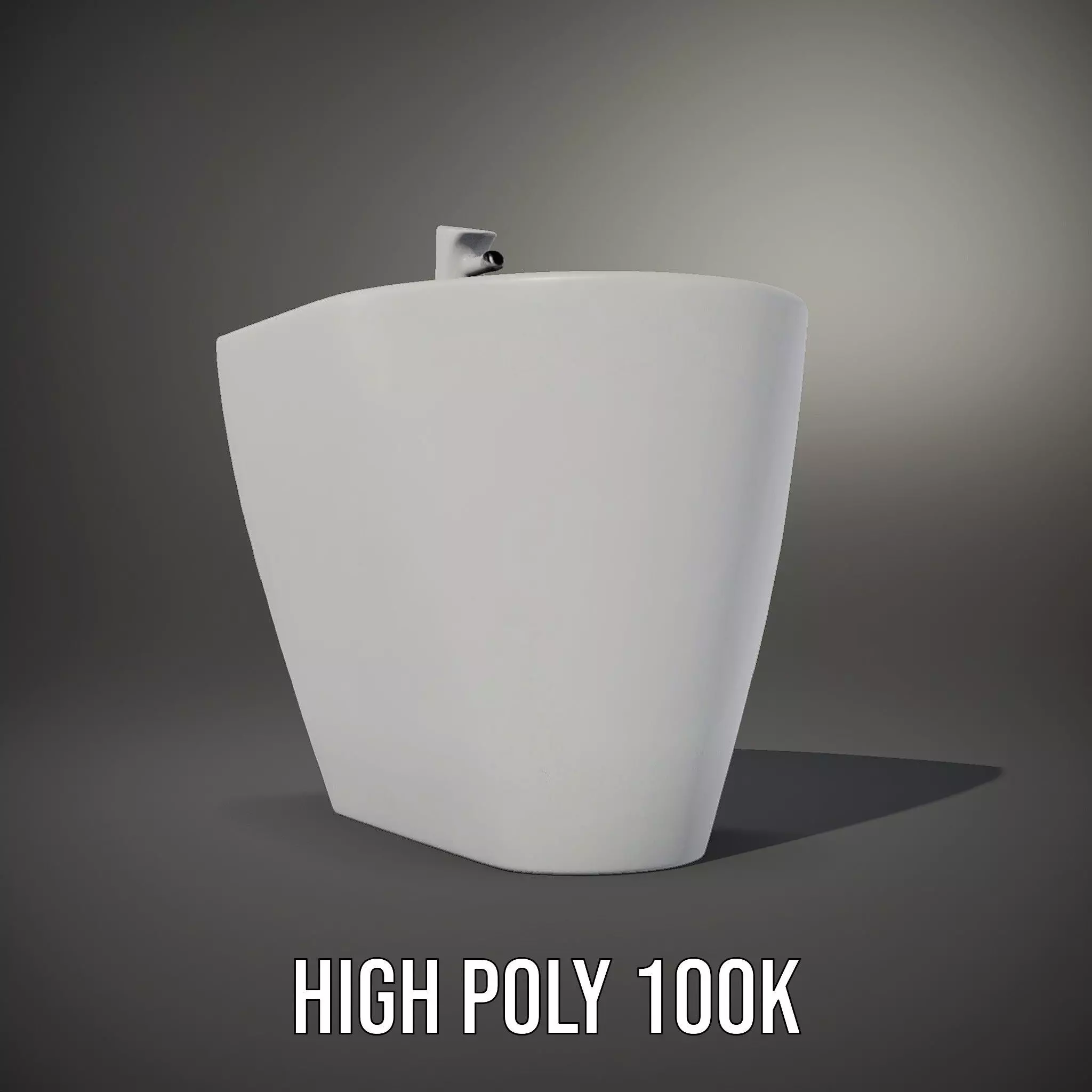 Elegant White Pedestal Sink model pack Low-poly 3D model_9