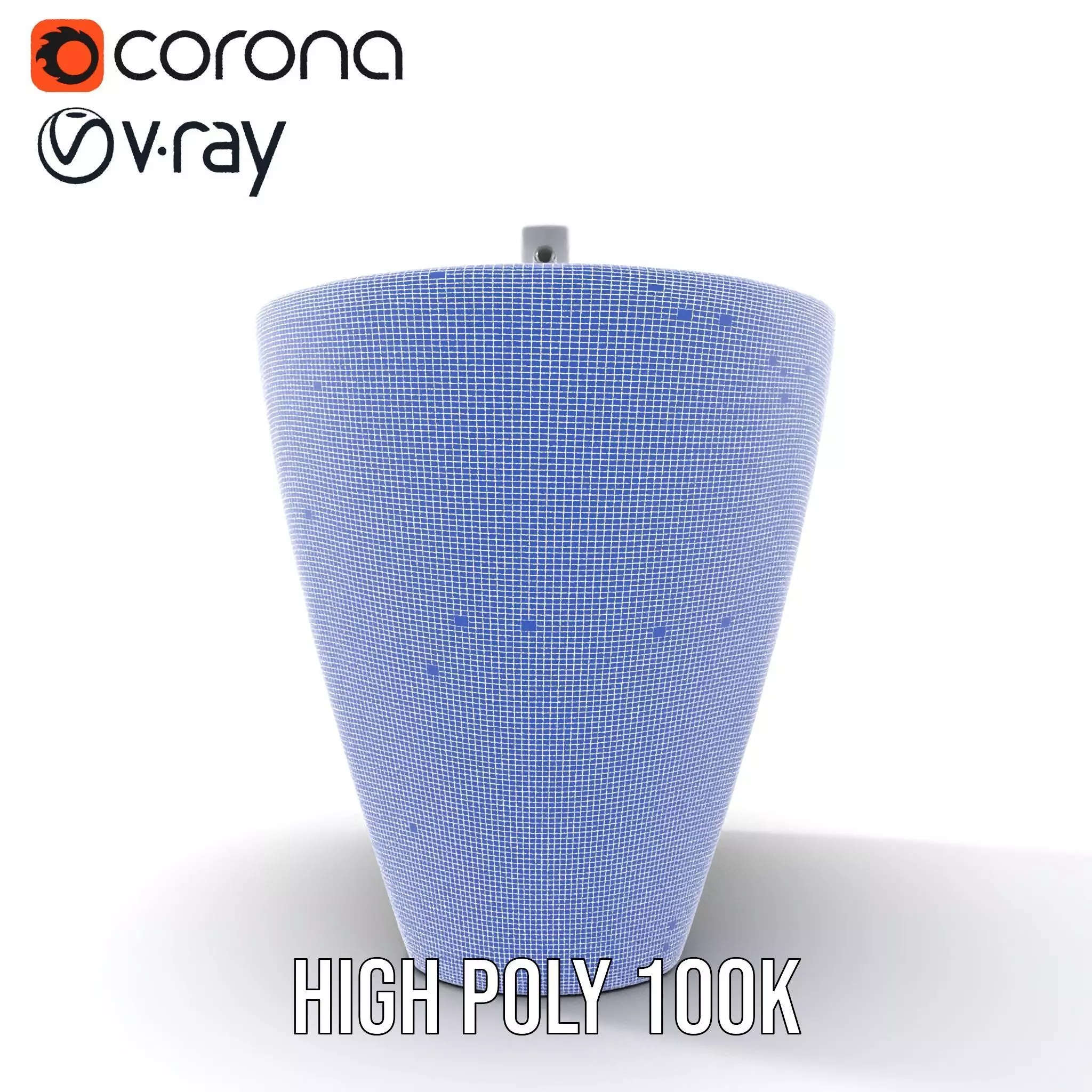 Elegant White Pedestal Sink model pack Low-poly 3D model_30