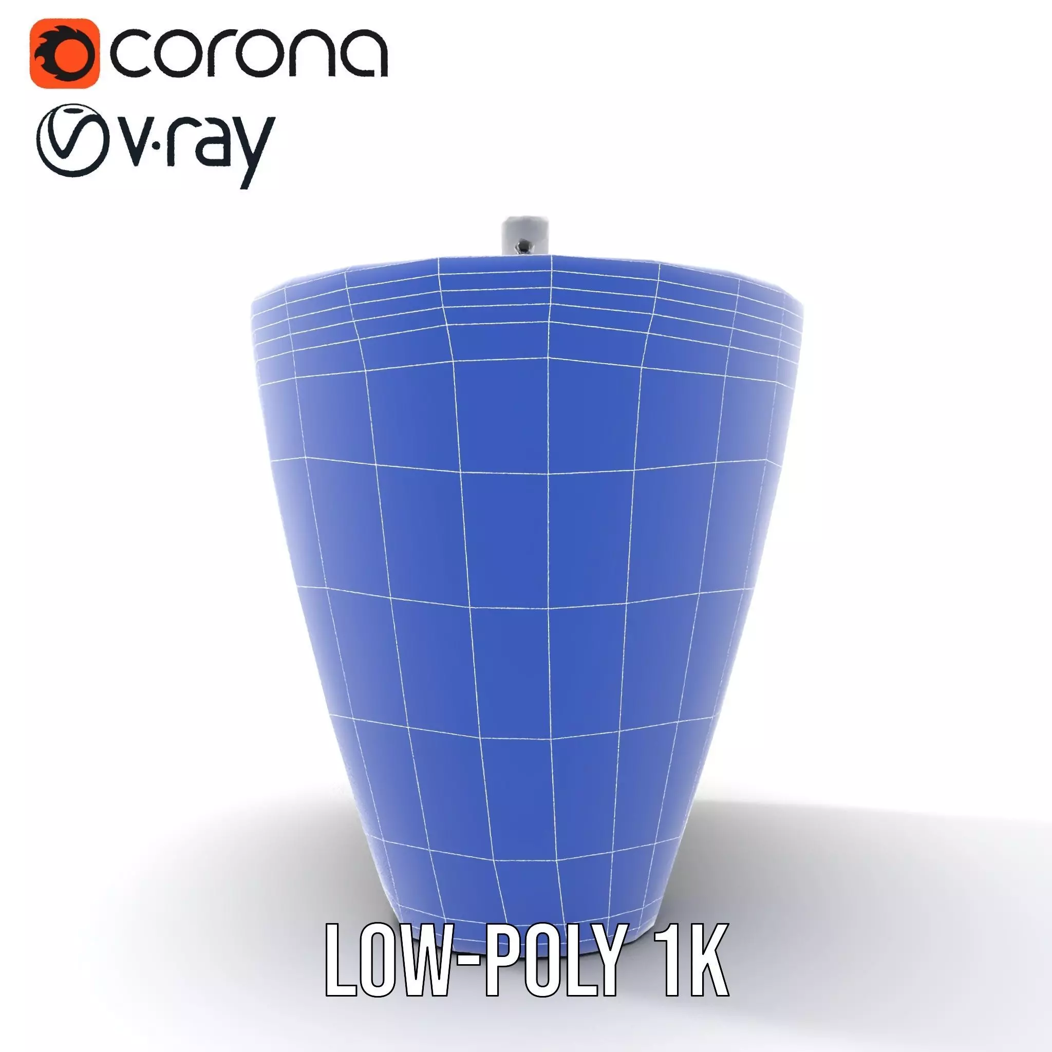 Elegant White Pedestal Sink model pack Low-poly 3D model_20