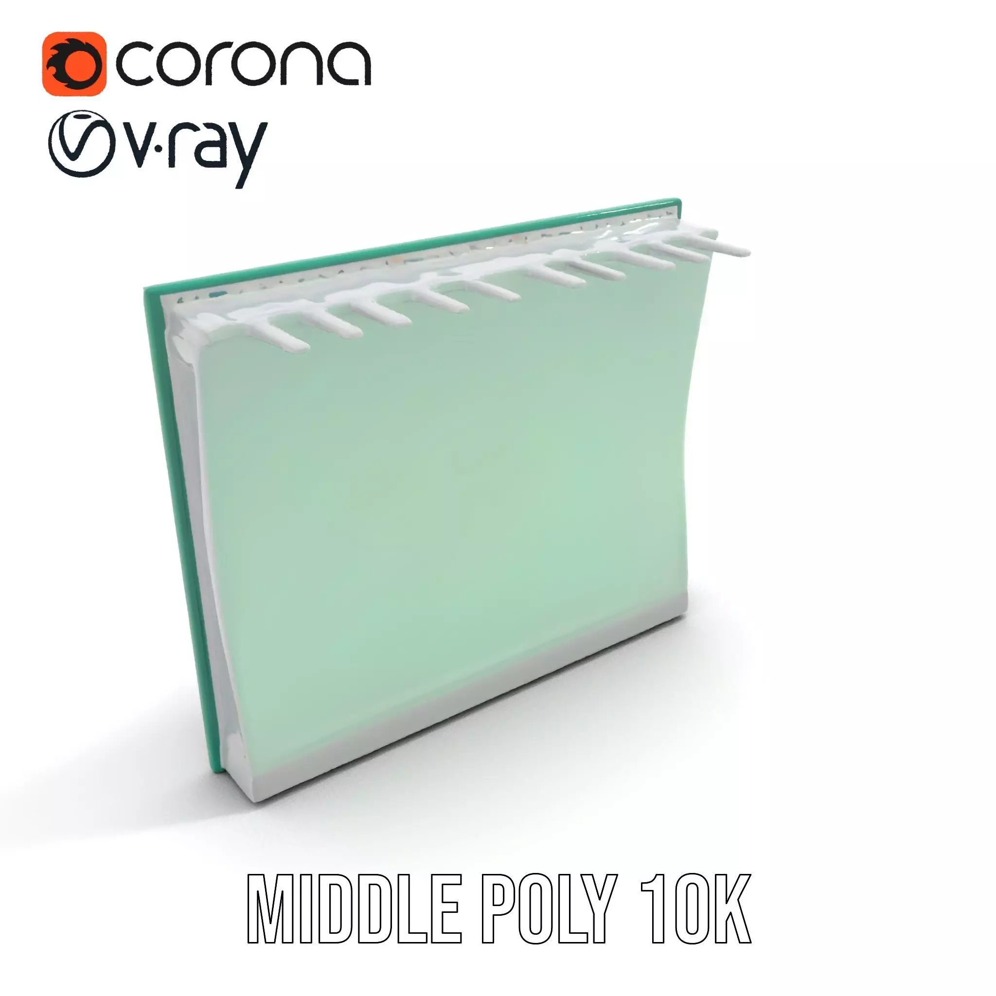 Modern Whiteboard Glossy model pack Low-poly 3D model_6