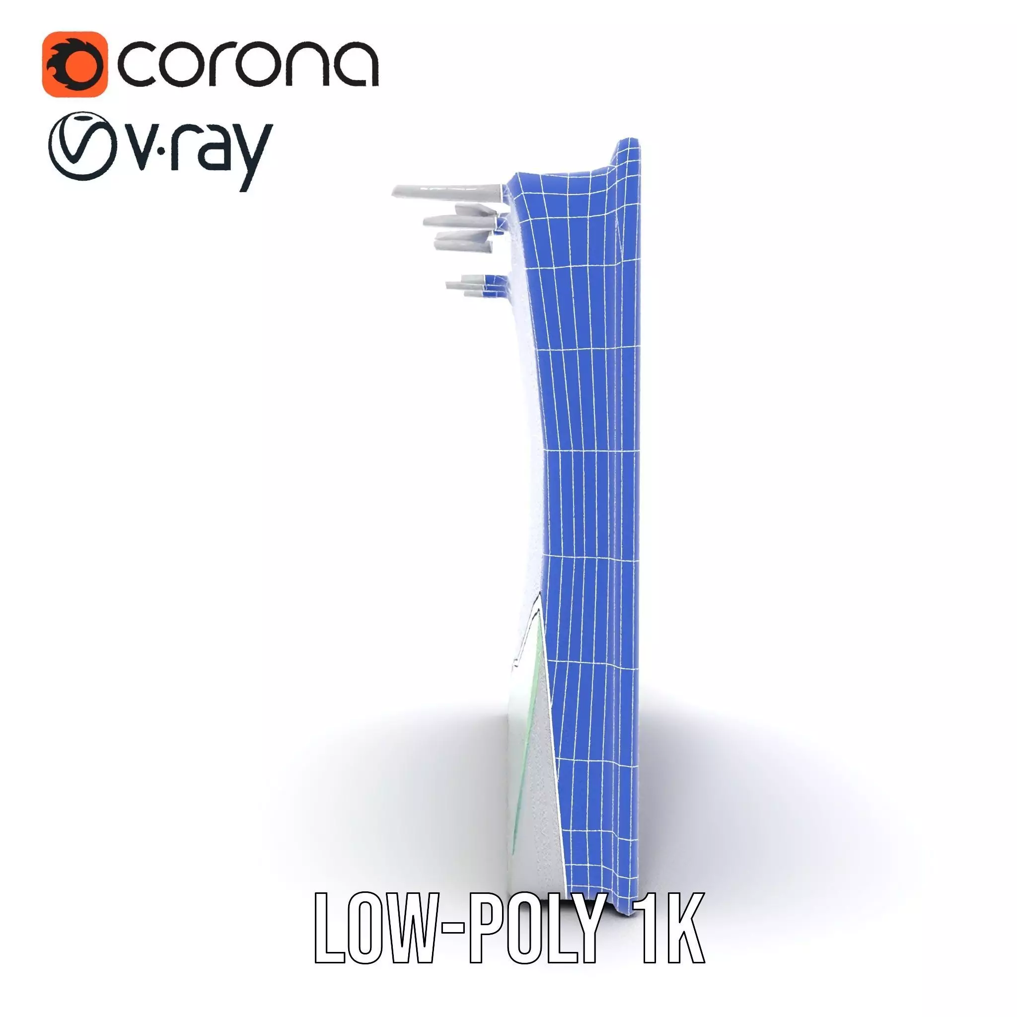 Modern Whiteboard Glossy model pack Low-poly 3D model_31