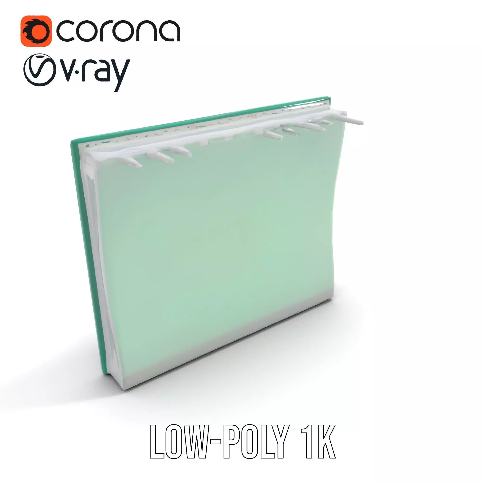 Modern Whiteboard Glossy model pack Low-poly 3D model_15