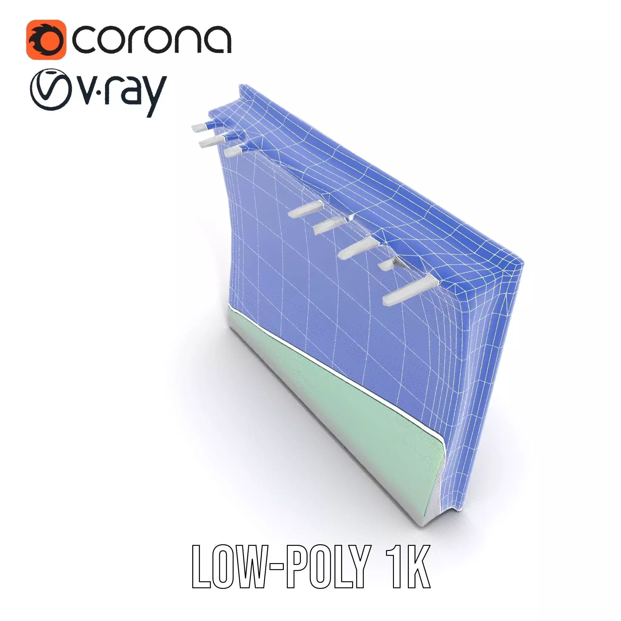 Modern Whiteboard Glossy model pack Low-poly 3D model_23