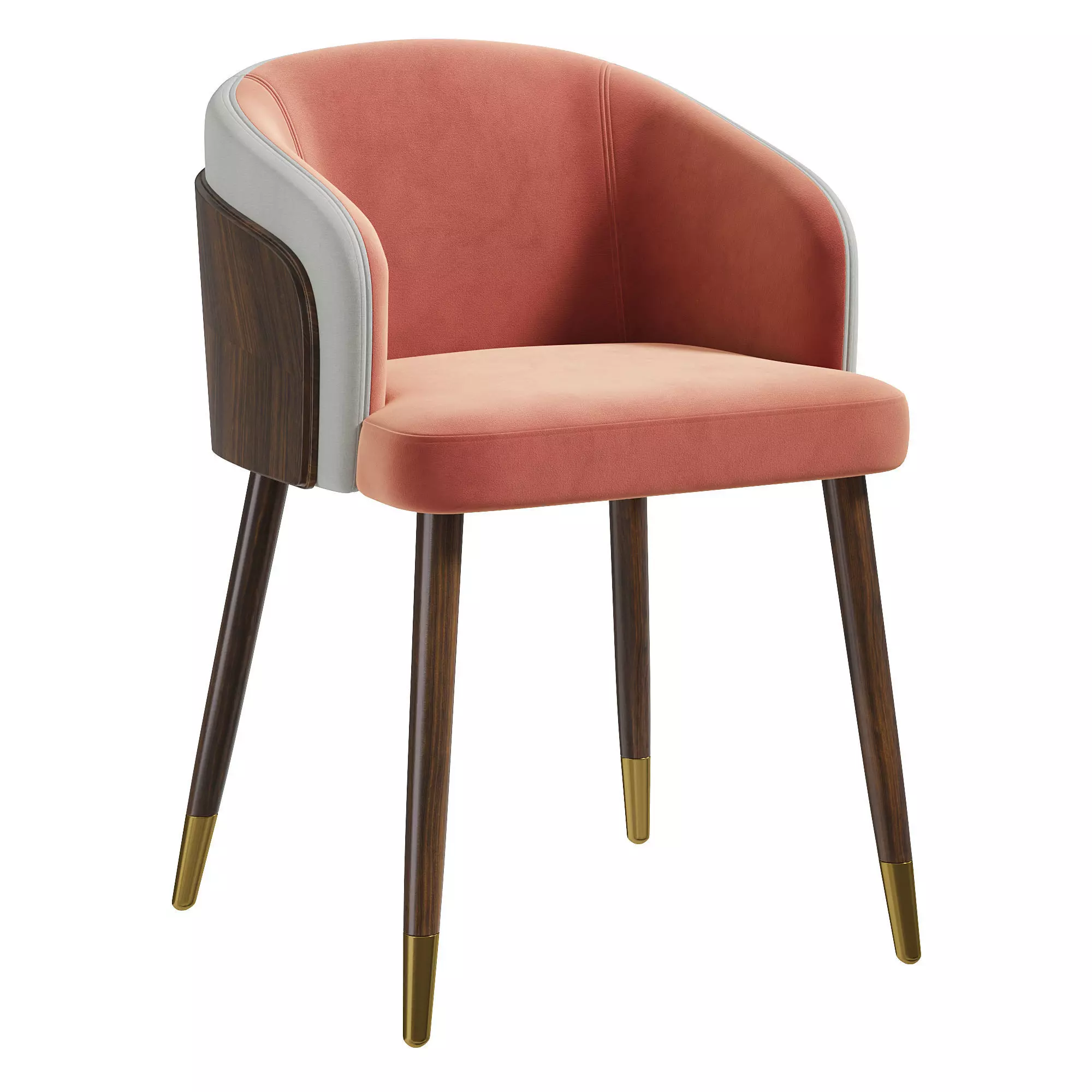 Mid Century Modern Dining Chair 3D model_0