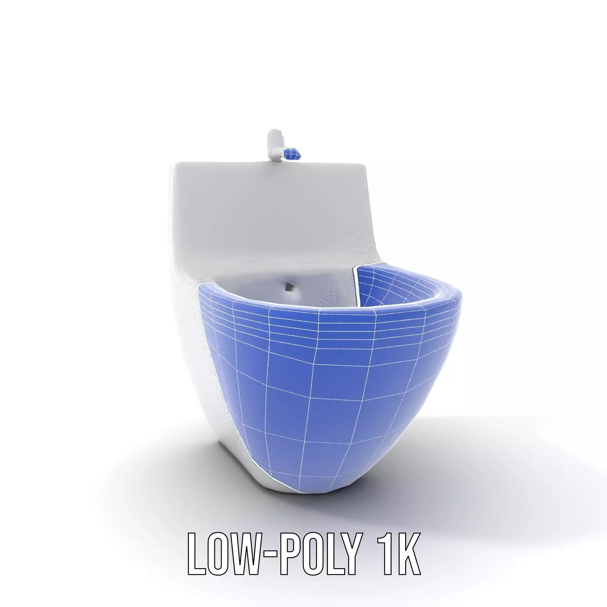 Modern White Bidet model pack Low-poly 3D model_23