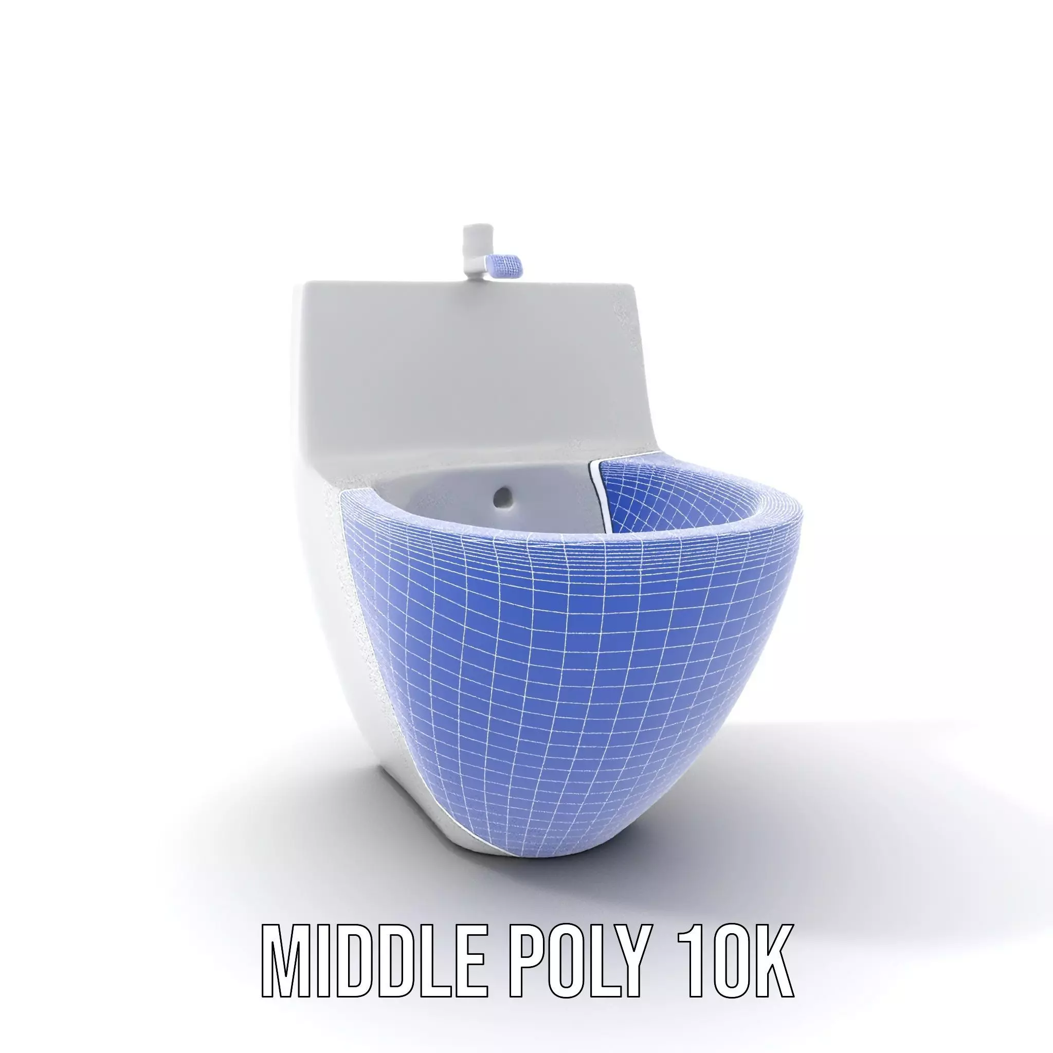 Modern White Bidet model pack Low-poly 3D model_14