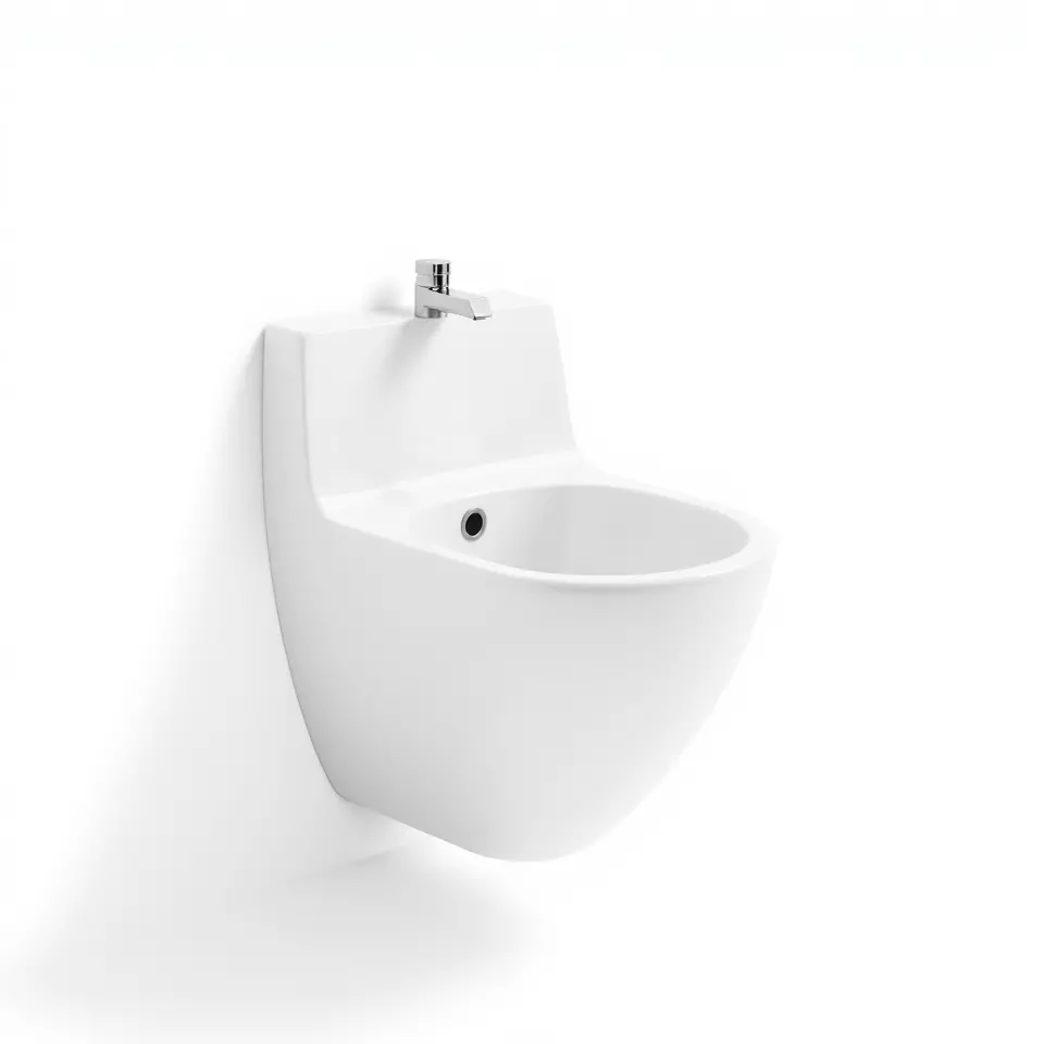 Modern White Bidet model pack Low-poly 3D model_3
