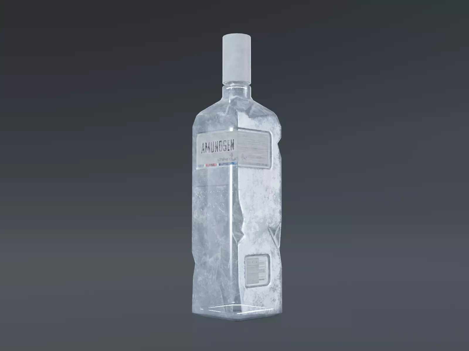 3D Vodka Bottle Model Low-poly 3D model