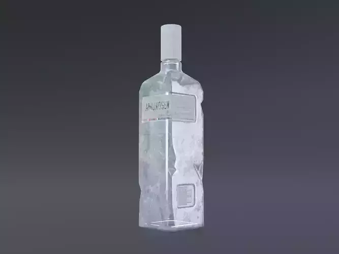3D Vodka Bottle Model