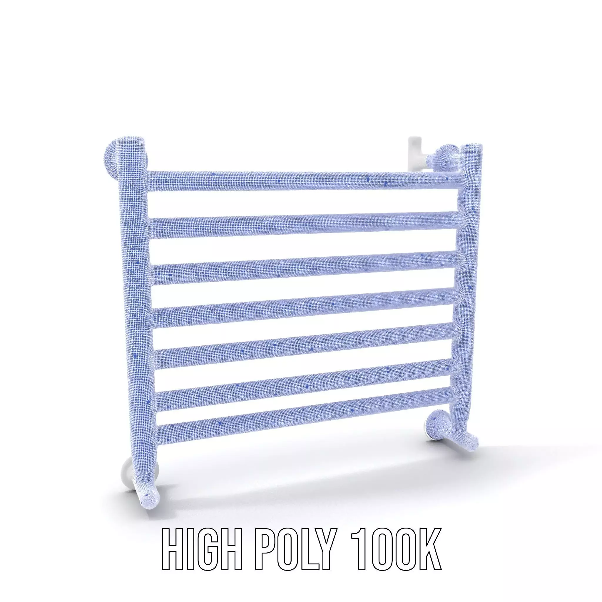 Chrome Towel Radiator model pack Low-poly 3D model_5
