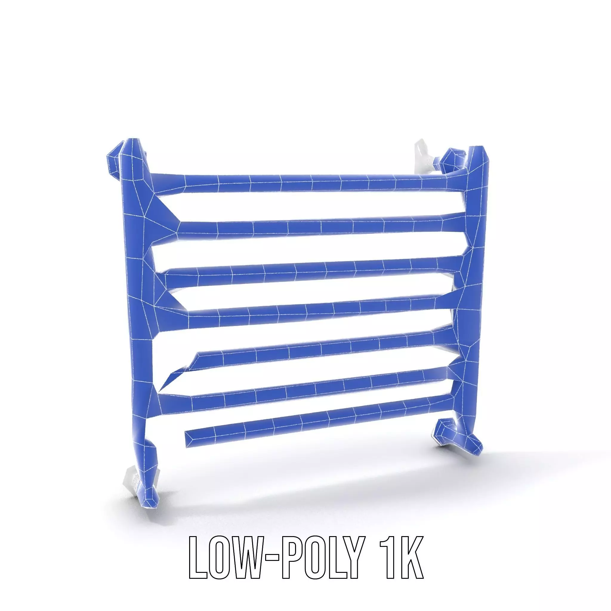Chrome Towel Radiator model pack Low-poly 3D model_21
