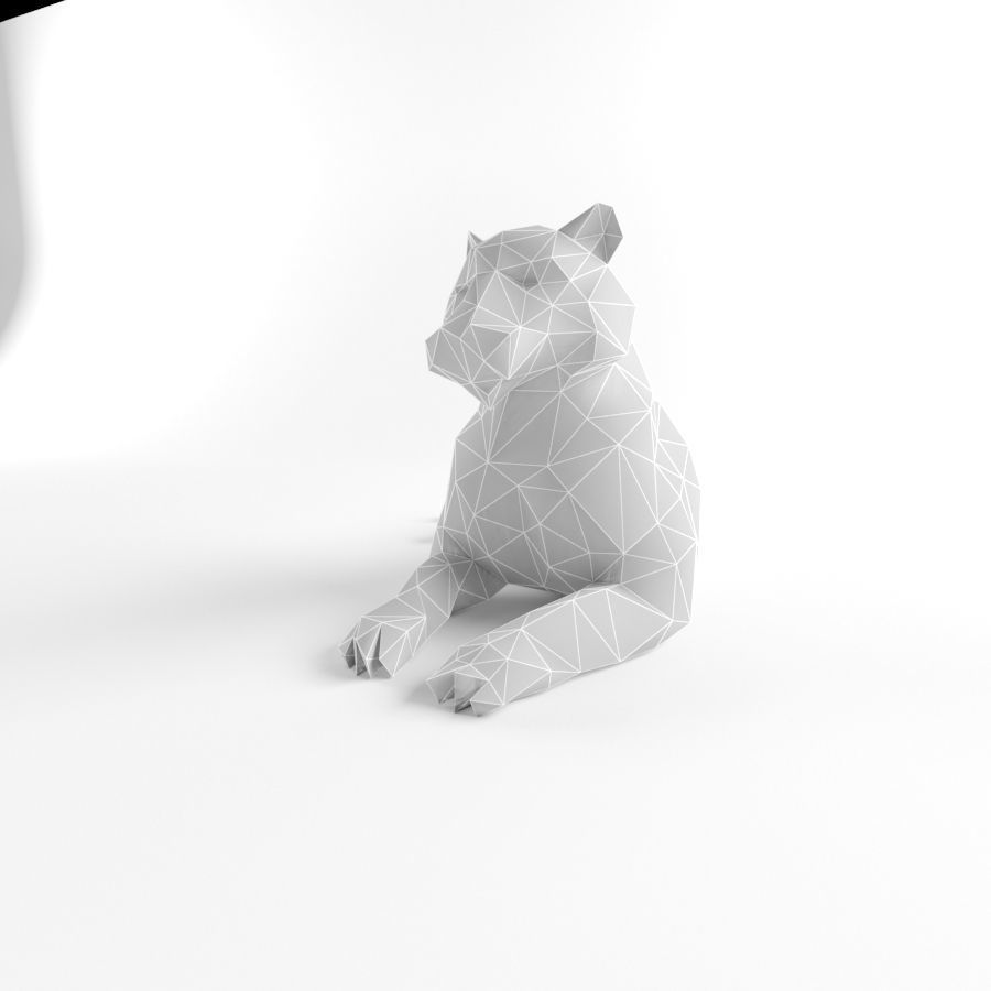 Tiger and Lion Low Poly Mammal Wild Africa Animal Lowpoly Low-poly 3D model_1