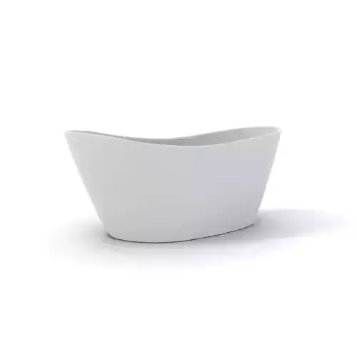 Elegant White Bathtub model pack Low-poly 3D model
