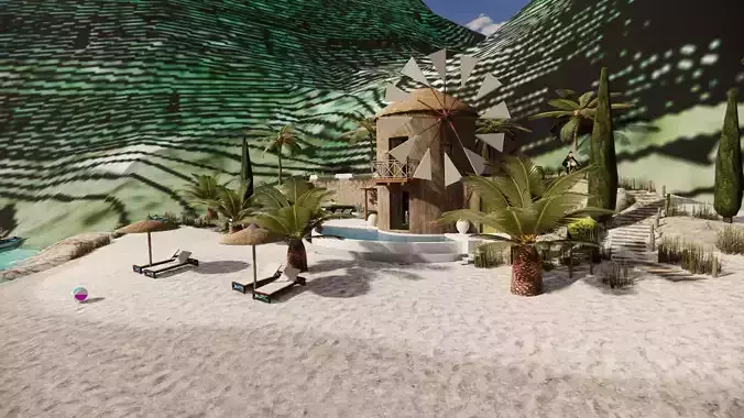 Leisure vacation beach