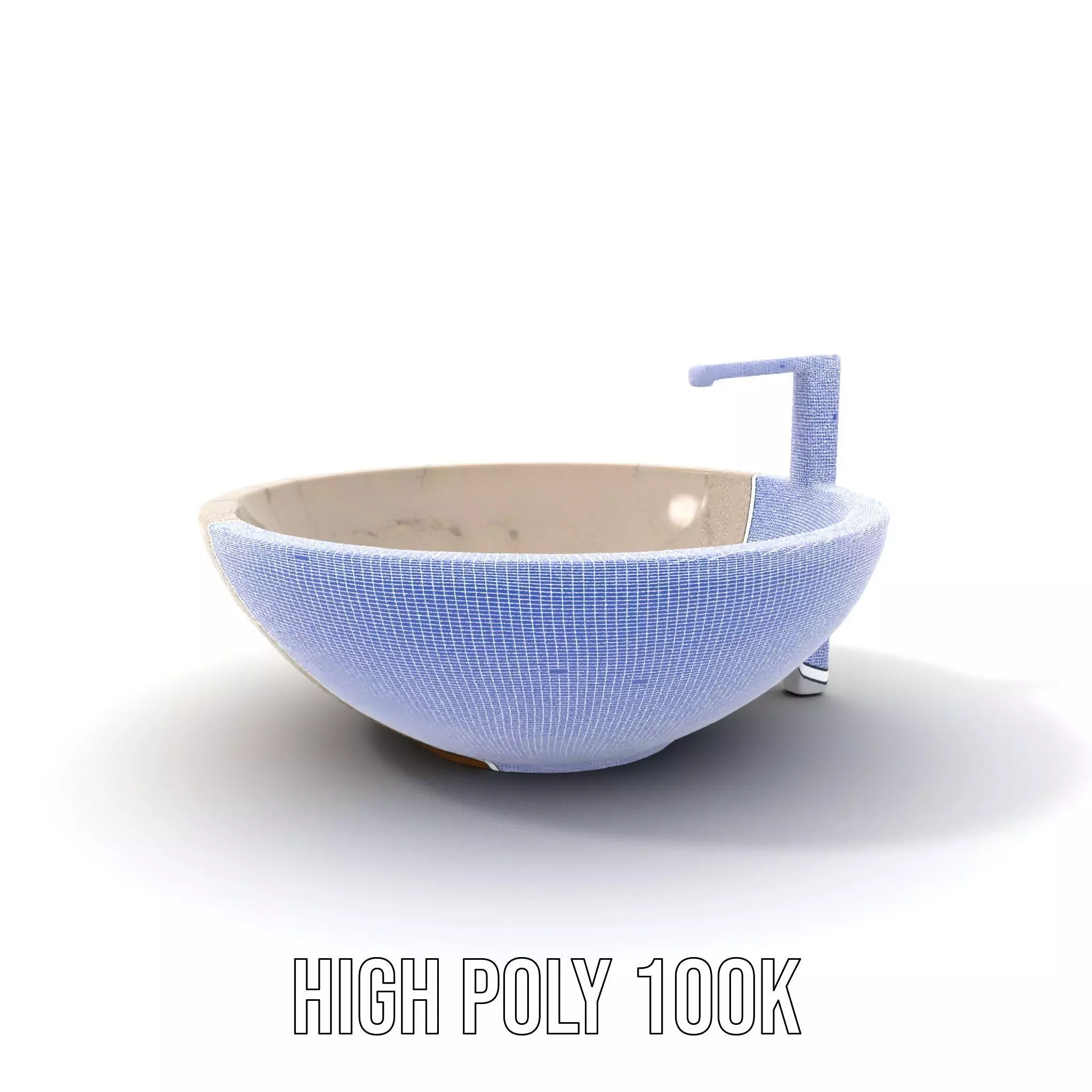 Elegant Marble Basin model pack Low-poly 3D model_5