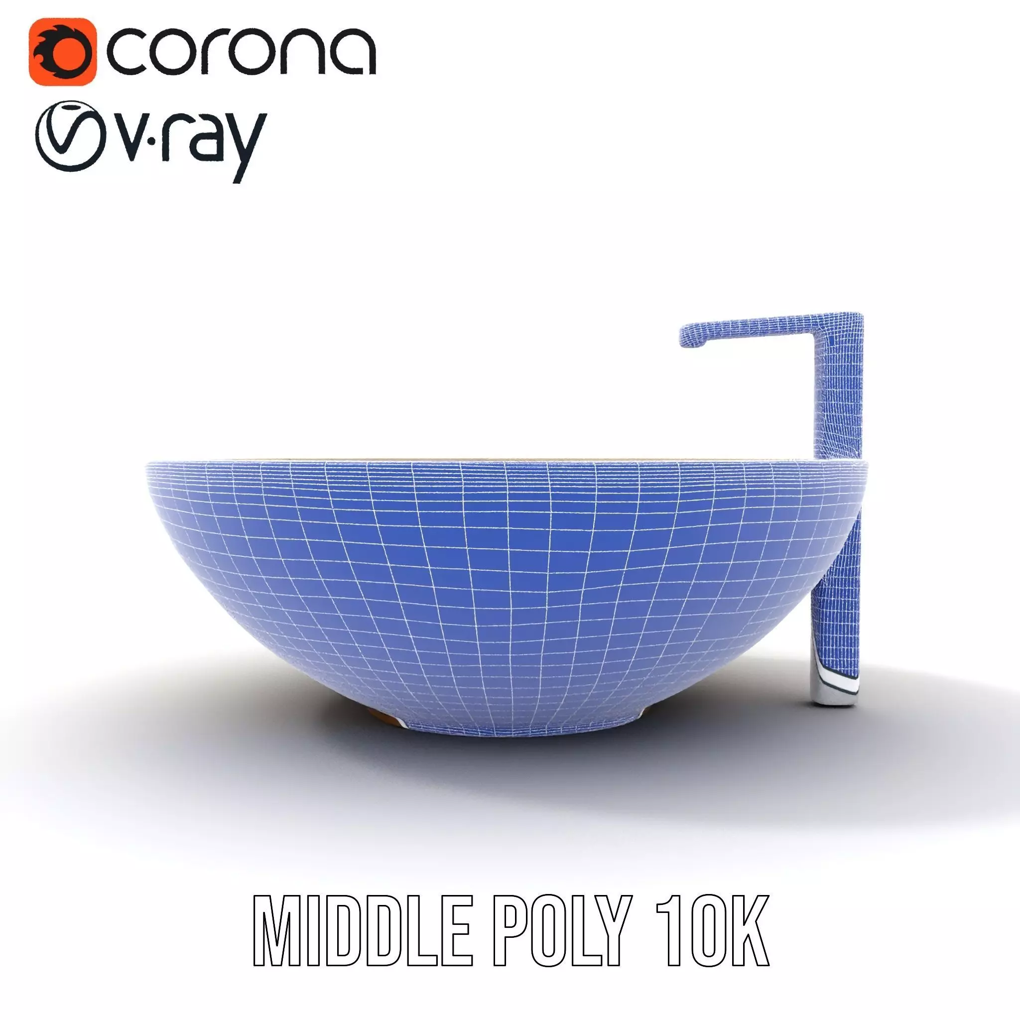 Elegant Marble Basin model pack Low-poly 3D model_19