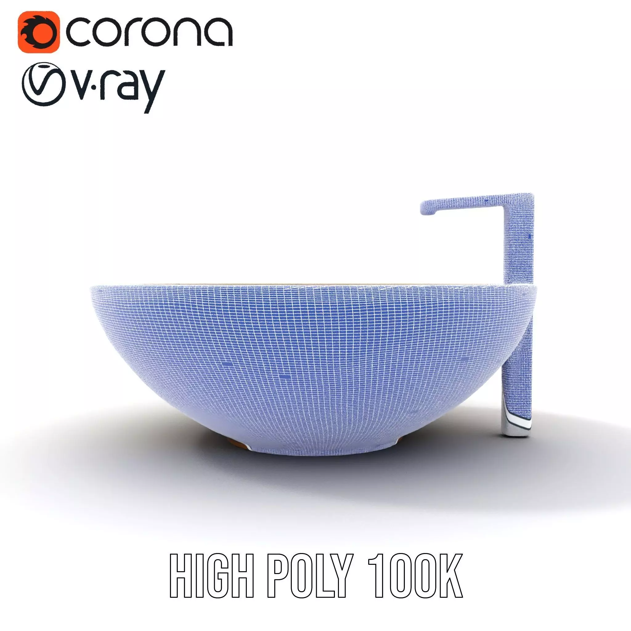 Elegant Marble Basin model pack Low-poly 3D model_33