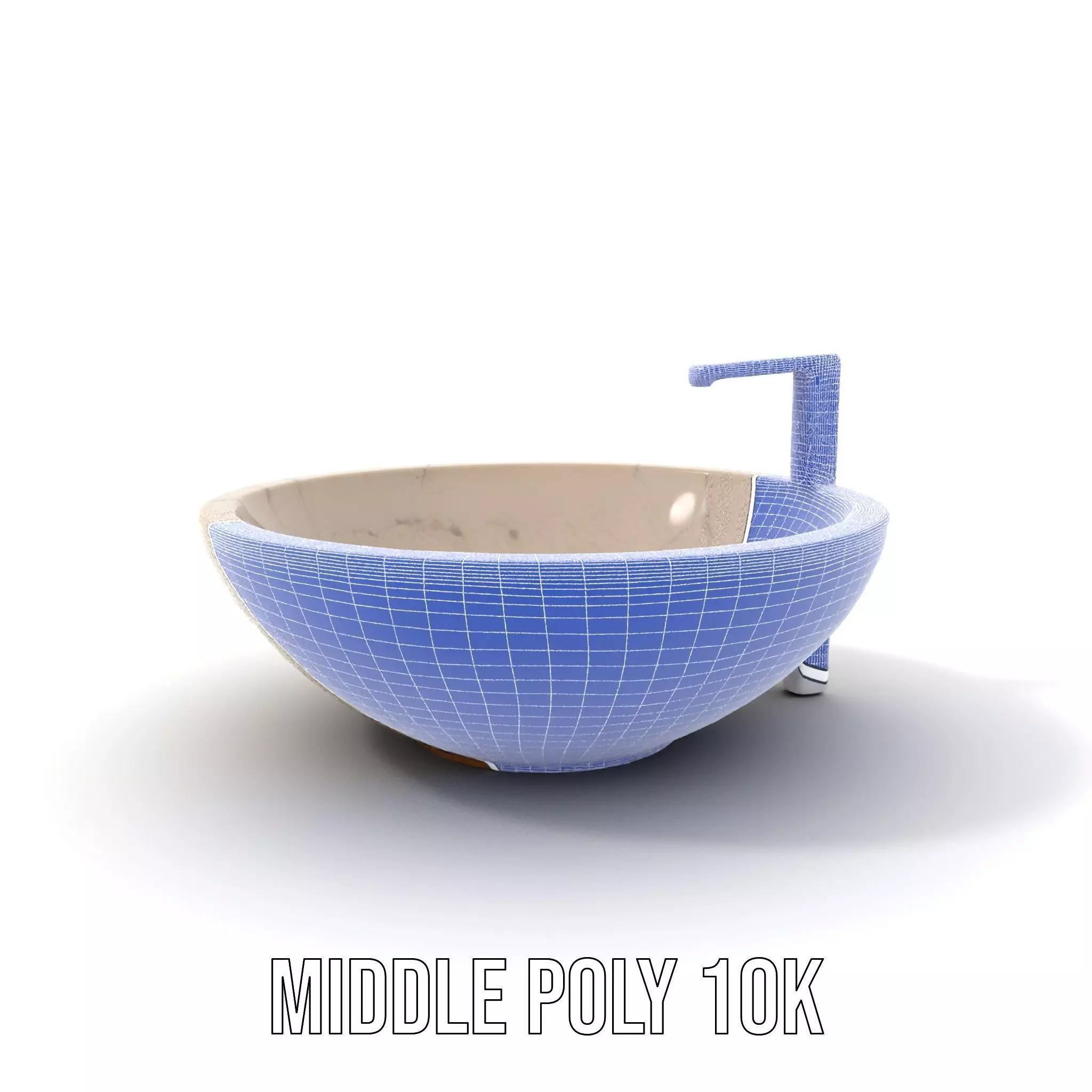 Elegant Marble Basin model pack Low-poly 3D model_22