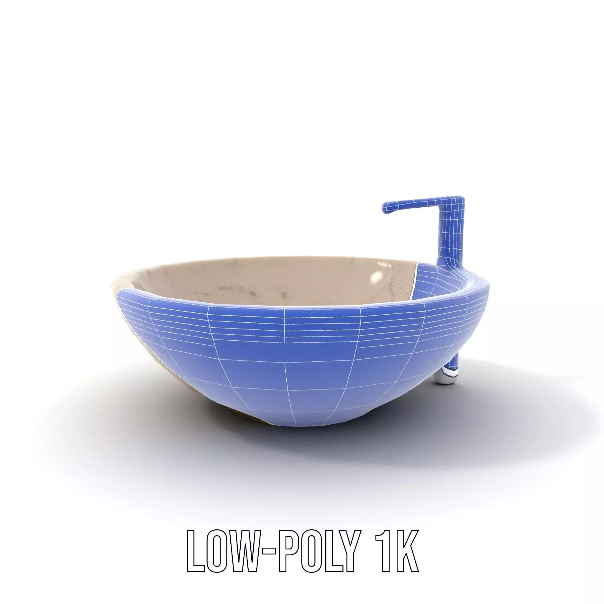Elegant Marble Basin model pack Low-poly 3D model_17