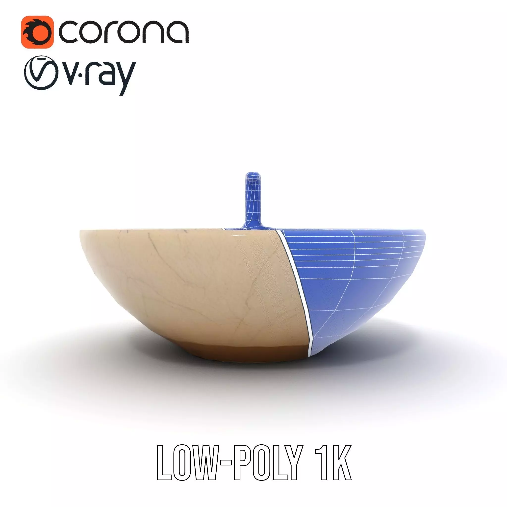 Elegant Marble Basin model pack Low-poly 3D model_23