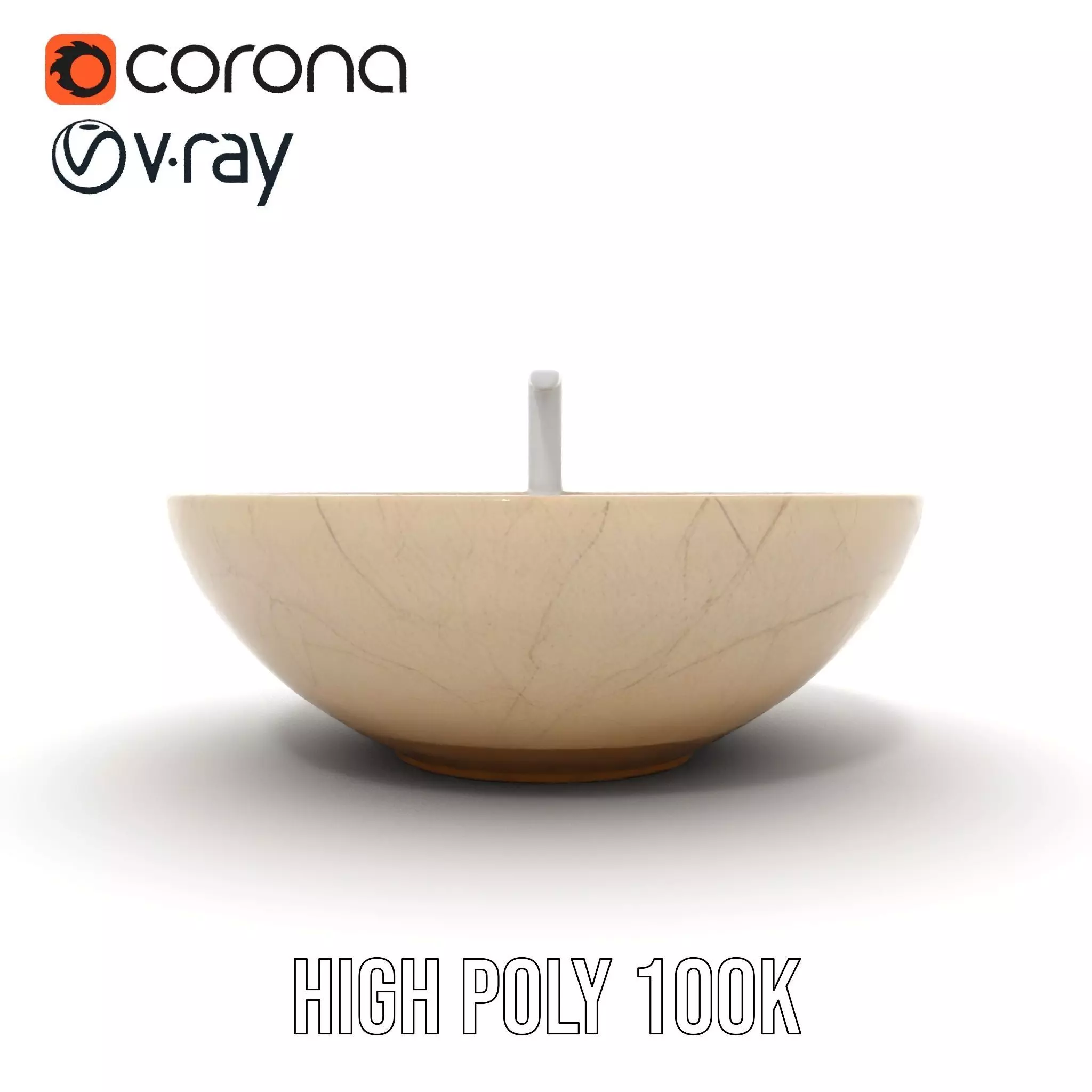 Elegant Marble Basin model pack Low-poly 3D model_27