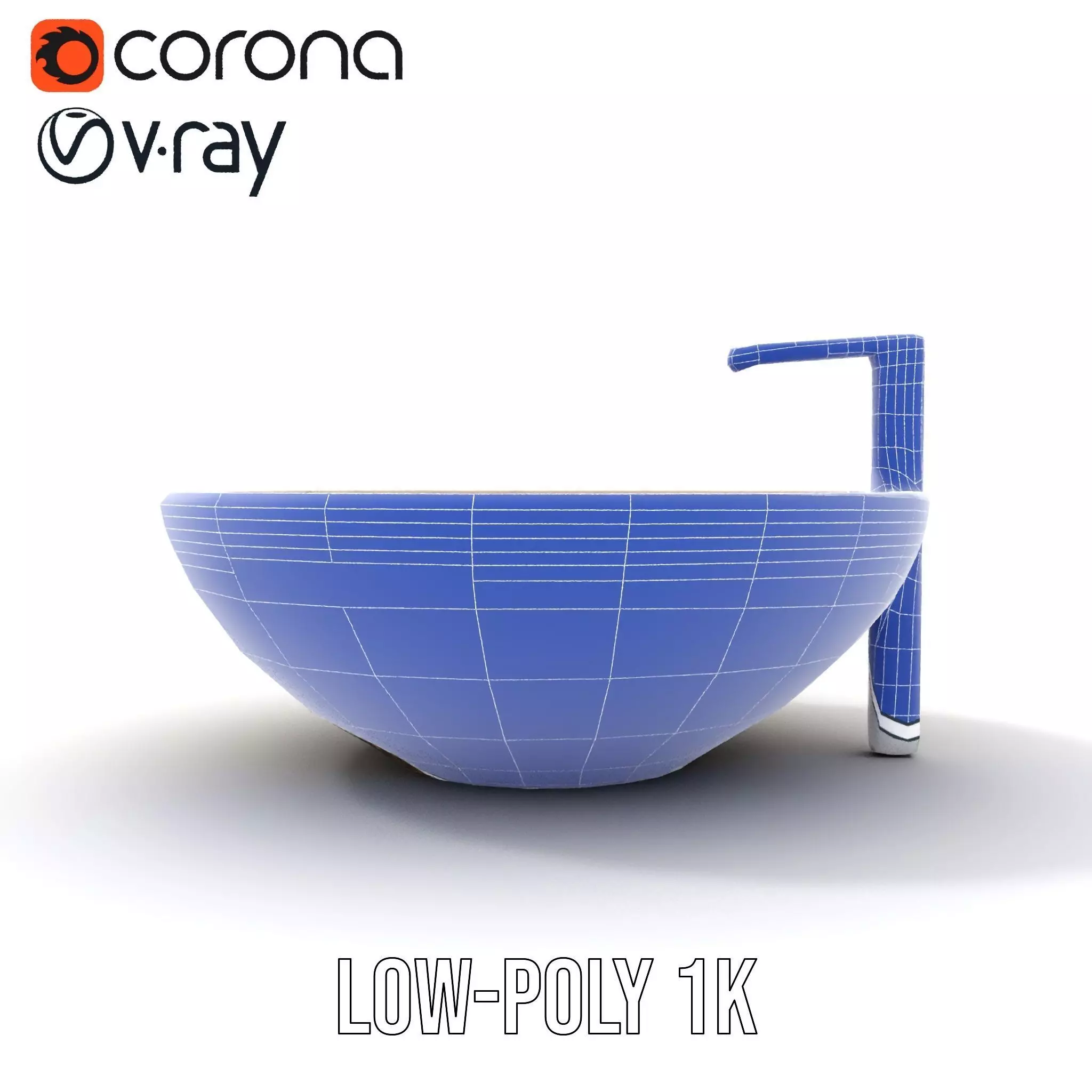 Elegant Marble Basin model pack Low-poly 3D model_26